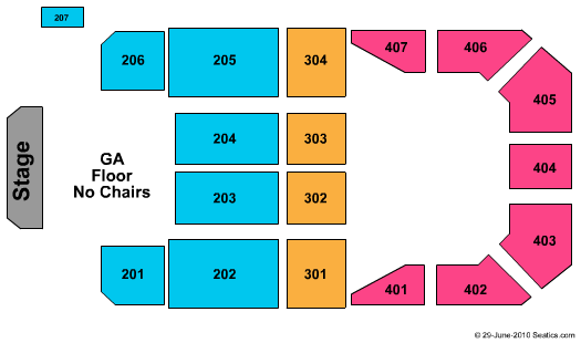 Horseshoe Casino Seating Chart